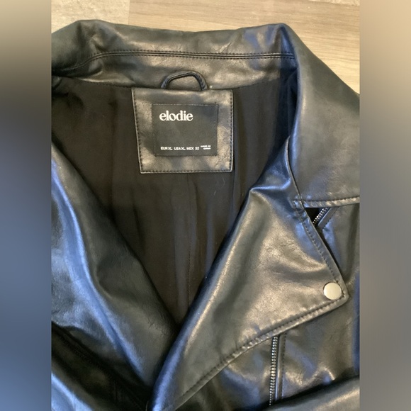 Elodie Faux Leather Moto Jacket - Picture 2 of 5